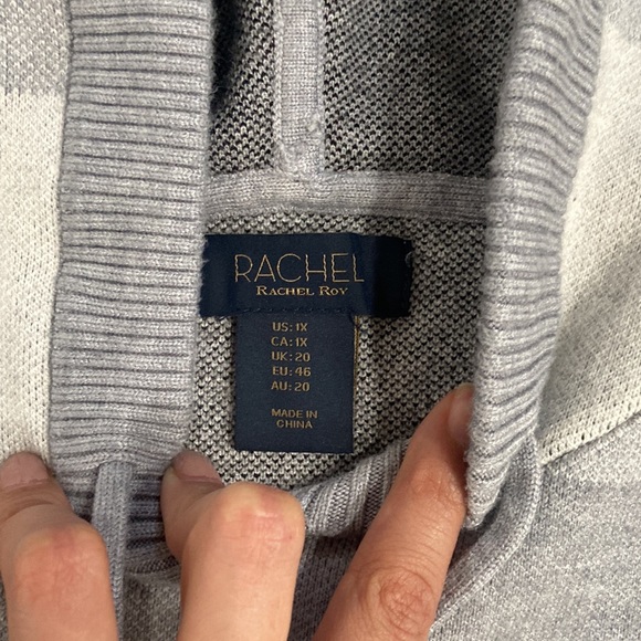 Rachel Roy plaid hoodie, size 1X - Picture 4 of 6